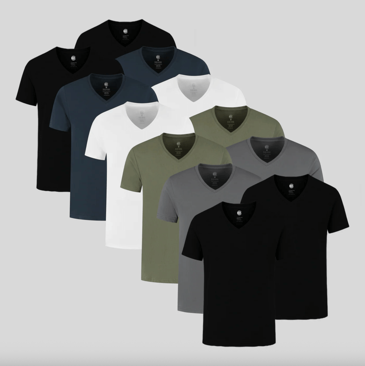 12-Pack Classic V-Neck T-Shirts