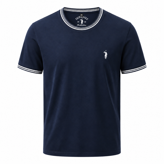 Kontraststreifen-T-Shirt