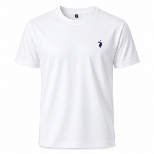 Klassisches T-Shirt mit Brustmotiv