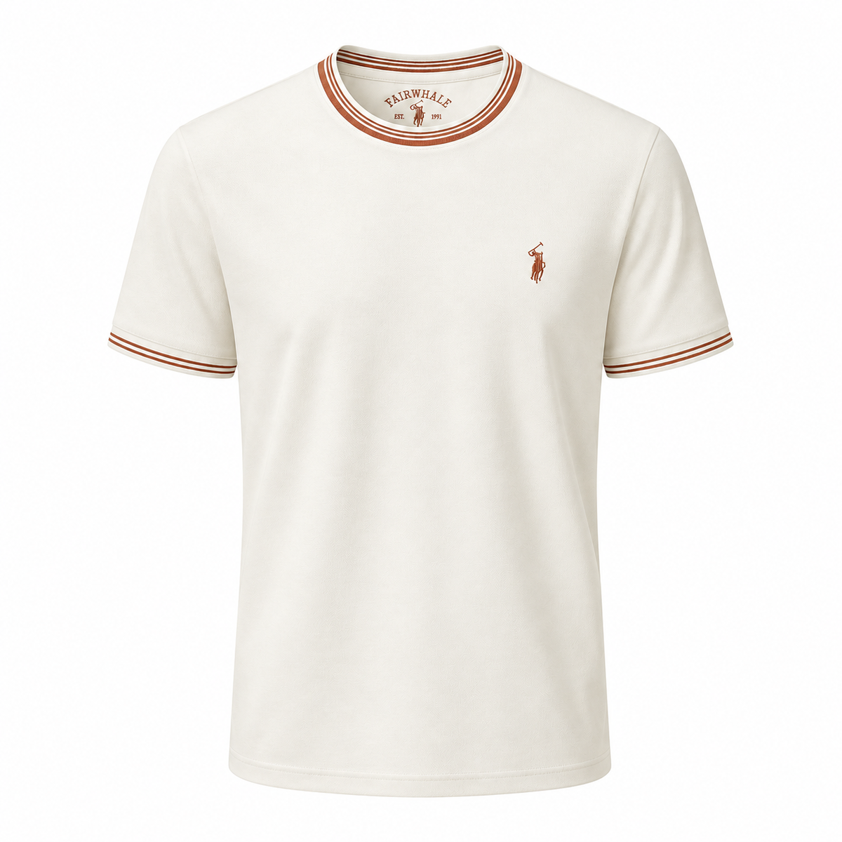 Kontraststreifen-T-Shirt