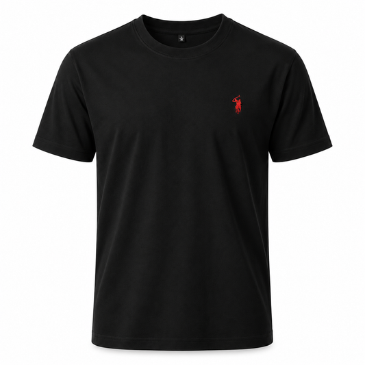 Klassisches T-Shirt mit Brustmotiv