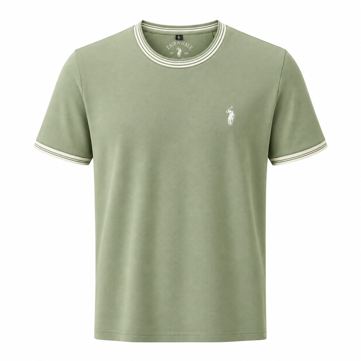Kontraststreifen-T-Shirt