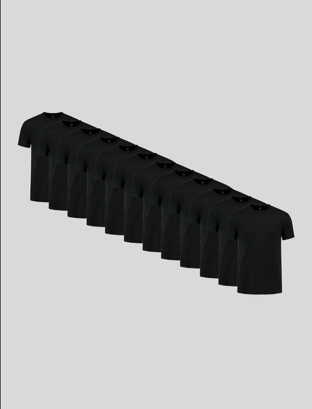 12-Pack All Black T-Shirts
