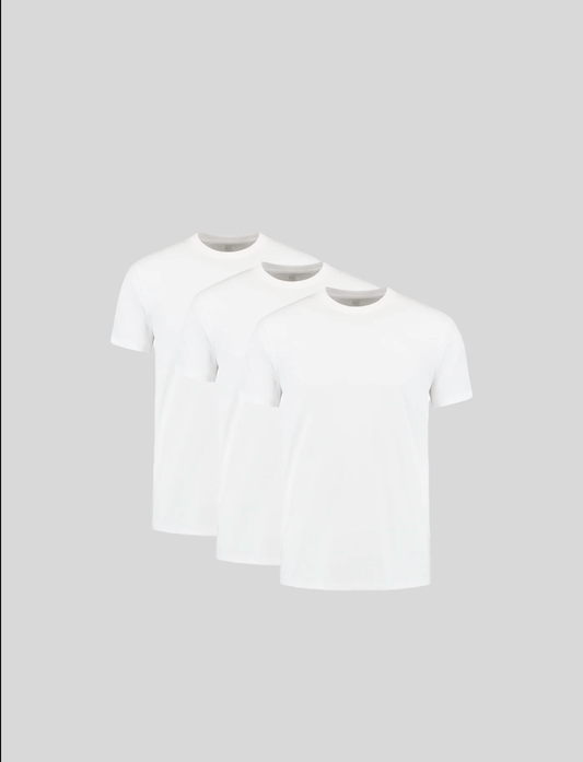 3-Pack All White T-Shirts