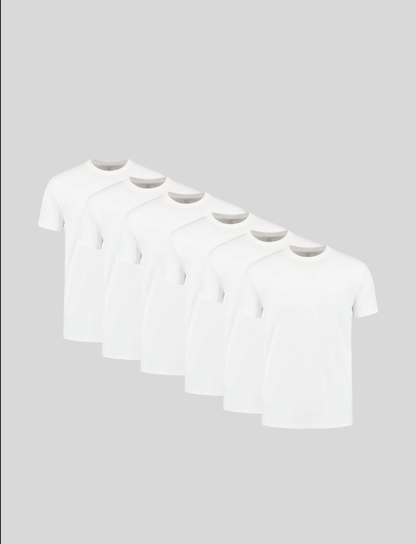 6-Pack All White T-Shirts