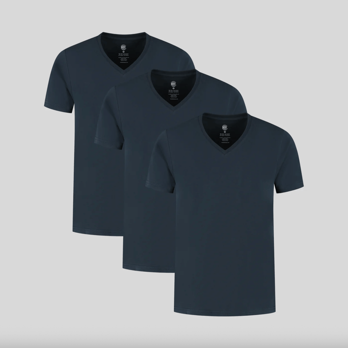 3-Pack Classic V-Neck T-Shirts - Dark Blue