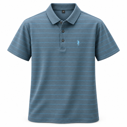Feinstreifen-Polo