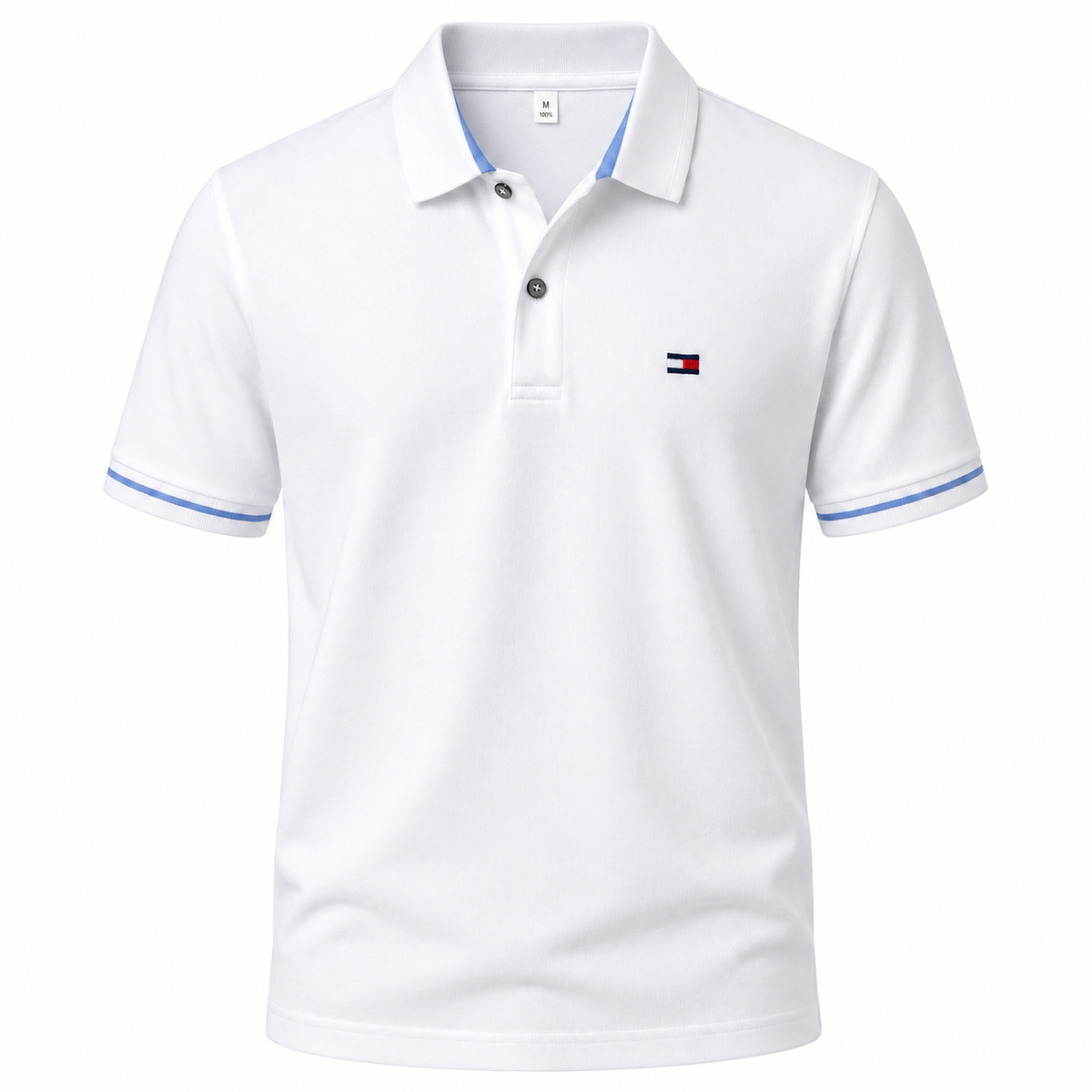Poloshirt mit sportiven Streifendetails