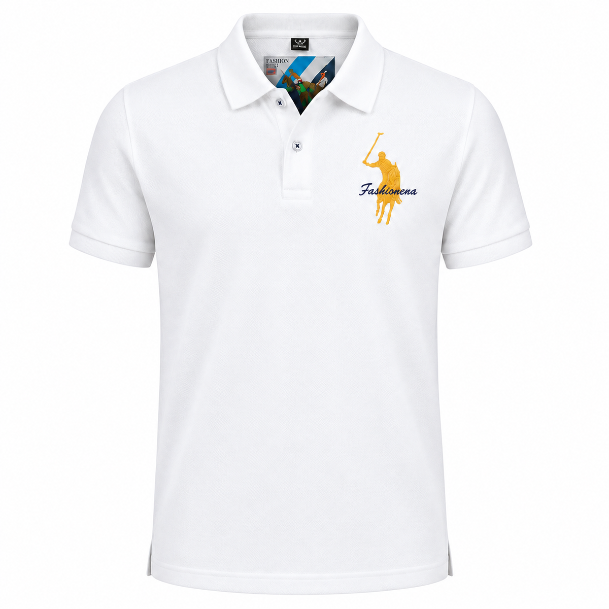 Sportives Poloshirt mit Reiterprint