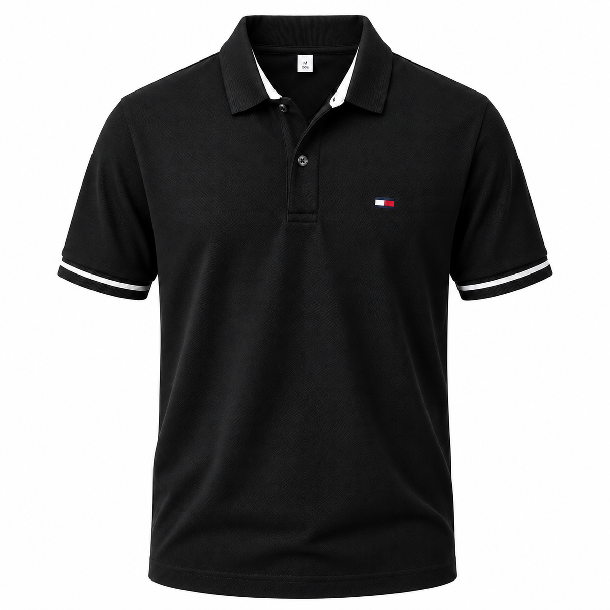 Poloshirt mit sportiven Streifendetails